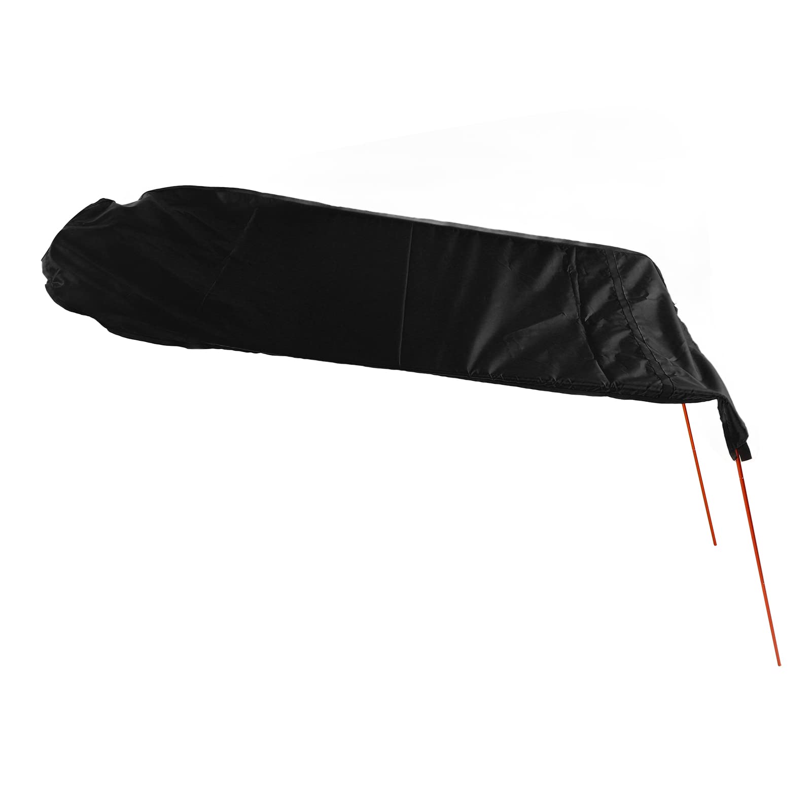 Tendalino Parasole per Kayak, Durevole, Impermeabile, Pieghevole, per Barche da Pesca, Canoe, Tessuto in Nylon Oxford, 54,7x24,8 Pollici (BLACK)