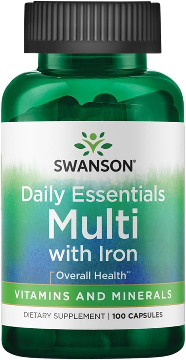Swanson Multi and Mineral Daily Multivitamin, 100 Capsules