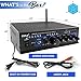 Home Bluetooth Audio Power Amplifier 2X120 Watt - Portable 2 Channel Surround Sound Stereo Receiver w/ USB - Amplified Subwoofer Speaker, CD DVD, MP3, iPhone, Phone, Theater, PA System - PTAU45