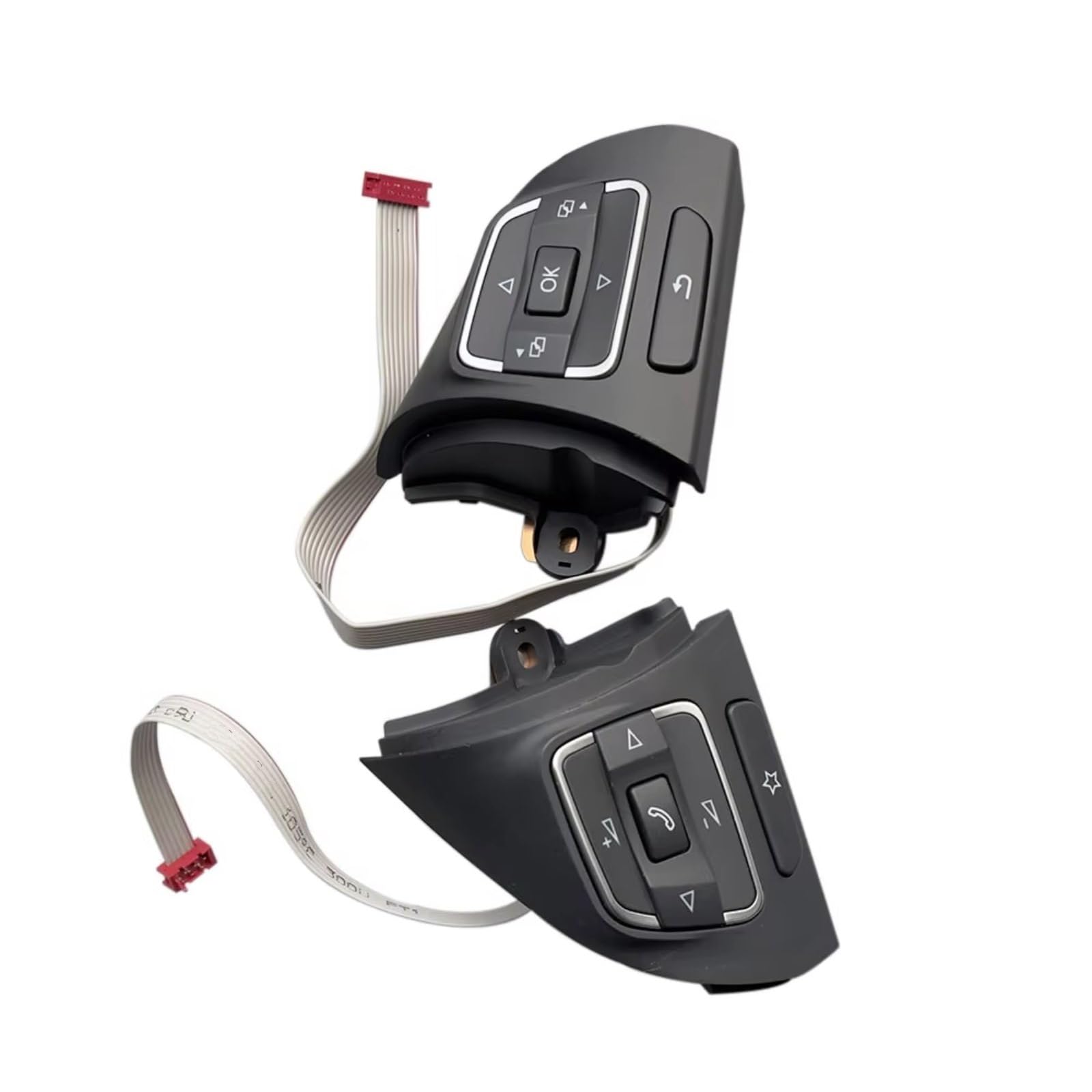Bouton commande volant VW Golf contrôle audio fluide et précis