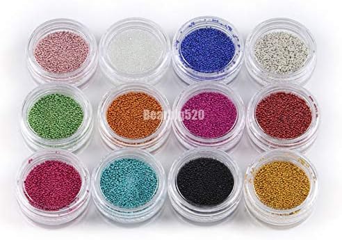 72 Pots Nail Art Decoration Glitter Powder Crushed Shell Bead Hexagon Striping