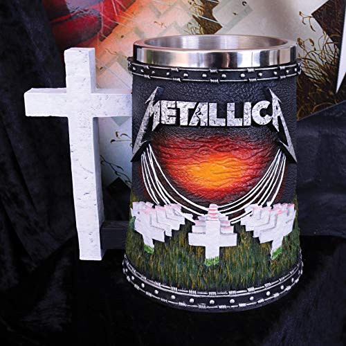 Nemesis Now Metallica-Master Of Puppets Tankard, Resin, Black, 14.5Cm #TOP4