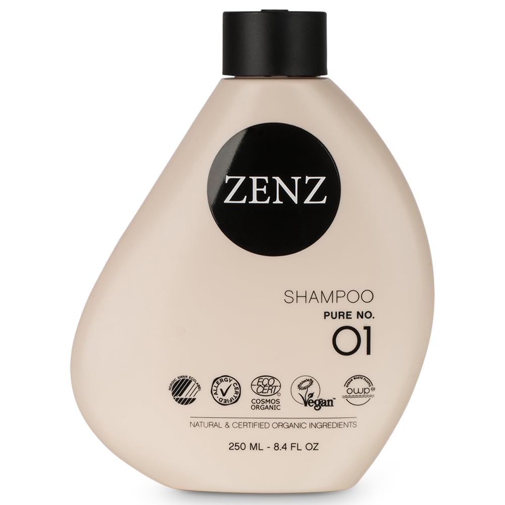 ZENZ | Shampoo | Puro n. 01 | 250 ml | Senza profumo | Aloe Vera, acqua di cocco biologica e olio di avocado | Crea volume e aggiunge umidità | Tutti i tipi di capelli