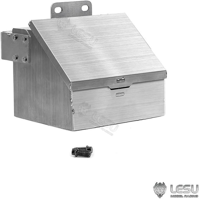 1/14 LESU Metal Toolbox for RC Hydraulic Dump Truck Electric Tractor Car Model for Adult Hobby