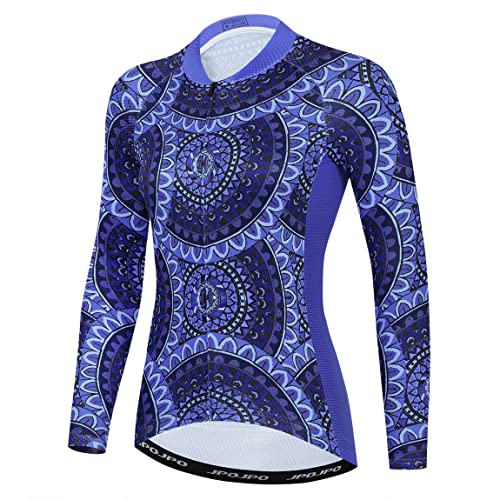 Hotlion Womens Cycling Jersey Long Sleeve Bike Shirts Team Bicycle Clothing with Pockets HT1 Small Ht2014