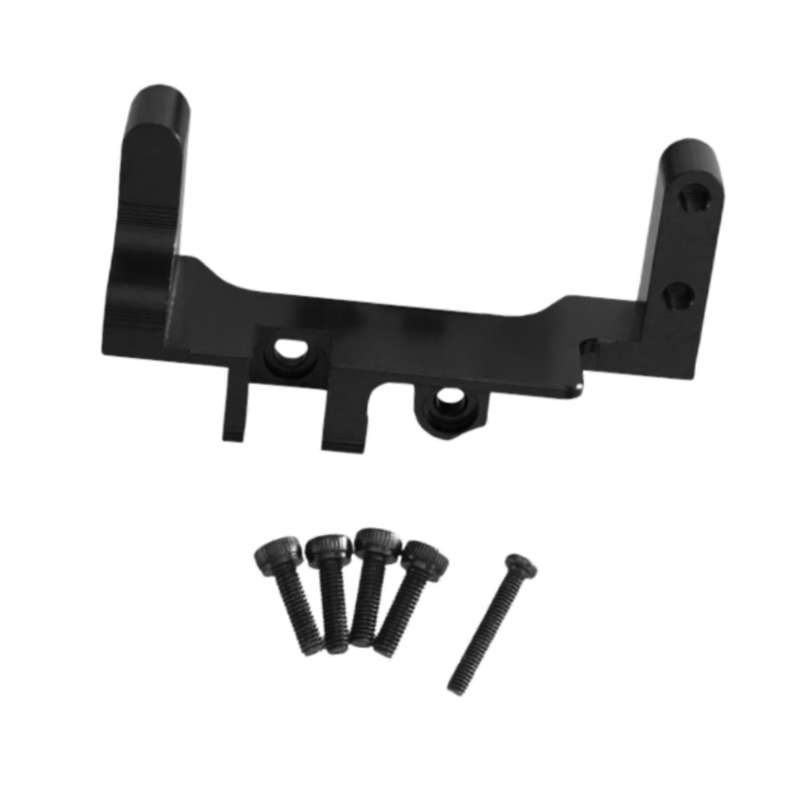 DYNWAVE Front Axle Servo Mount Bracket Metal Servo Stand Fixing Seat Mount Holder for Meijiaxin H12Y H12Y+ 1/12 RC Crawler Cars, Black