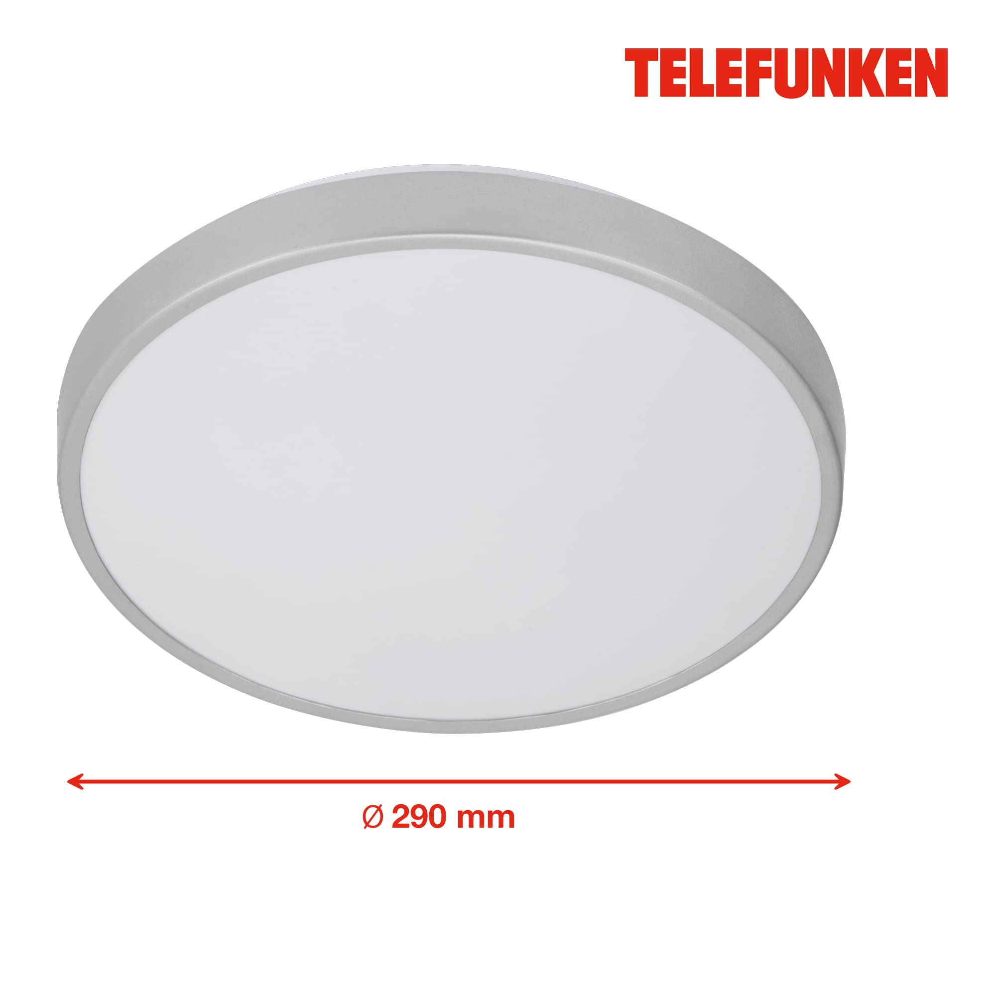 Telefunken 601604TF Plafonnier d'extérieur à LED avec détecteur de mouvement