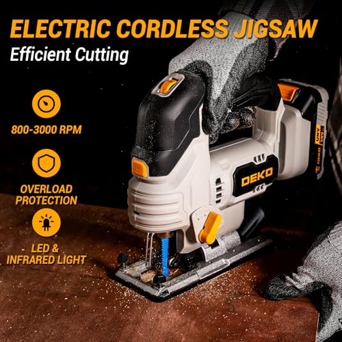 DEKOPRO 20V Cordless Power Jigsaw