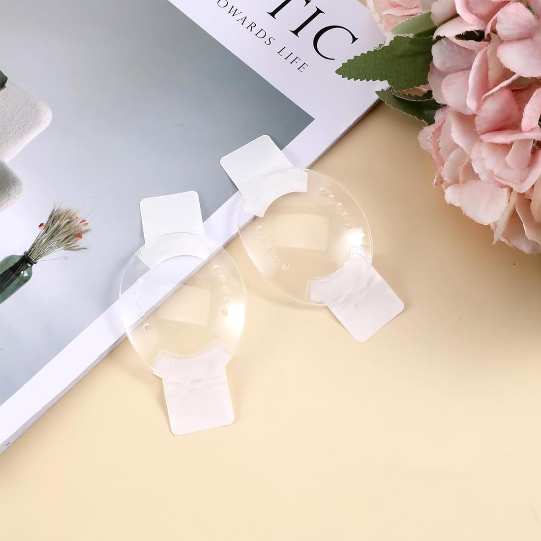 8 pezzi trasparenti per gli occhi Protezione per Gli Occhi Dopo in Plastica con Cavo Regolabile Maschera trasparente per gli occhi per Protezione Occhi