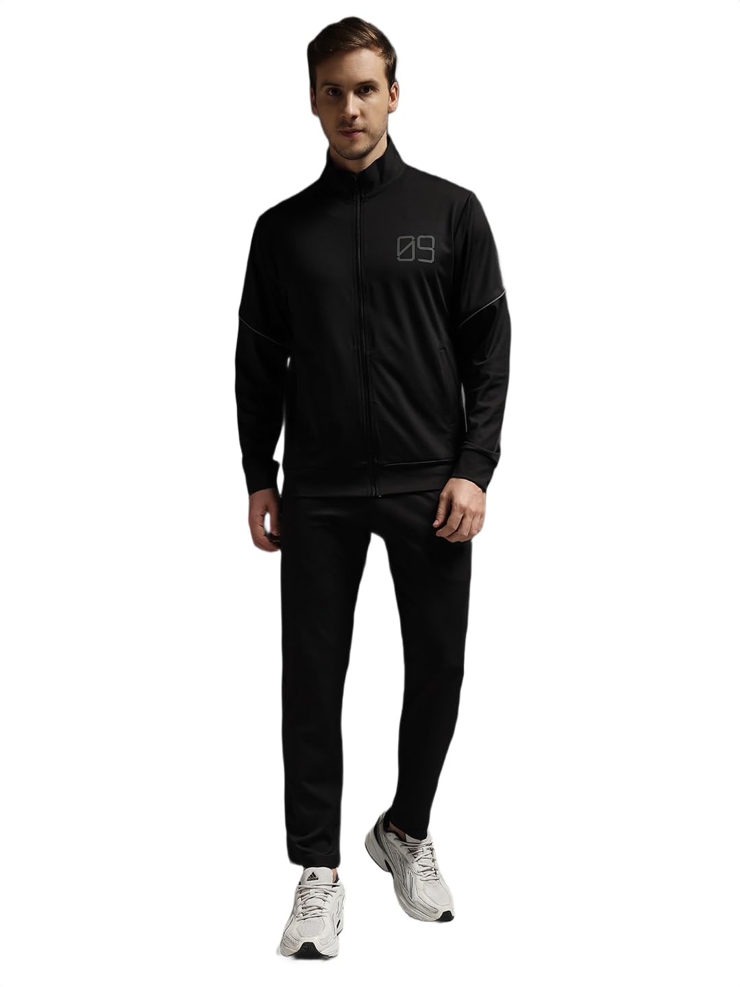 fck gold Men’s Winter Fleece Tracksuit | Soft Polyester Warm 2-Piece Set with Zip-Up Sweatshirt & Track Pants | Comfortable Sportswear for Gym, Running & Casual Wear/DFTS-16-picture-22