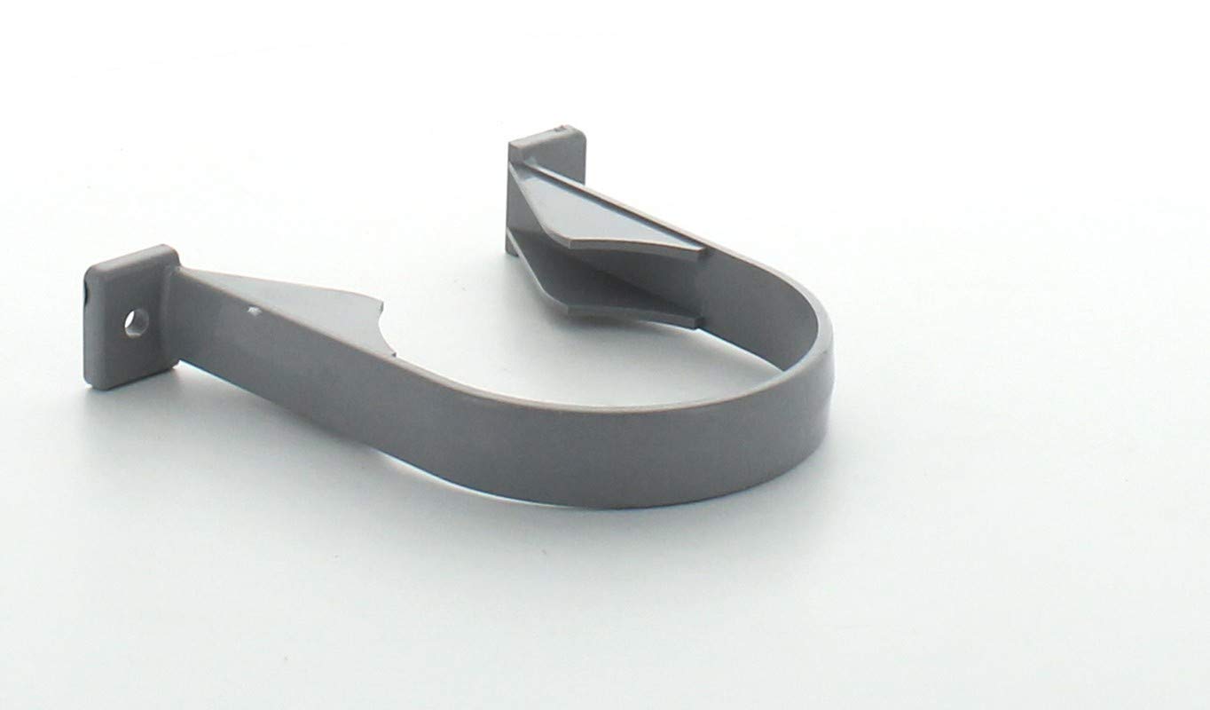 Hunter Soil 82MM Bracket - Pipe (2 Screw Fixing) Various Colours S612 (Grey)