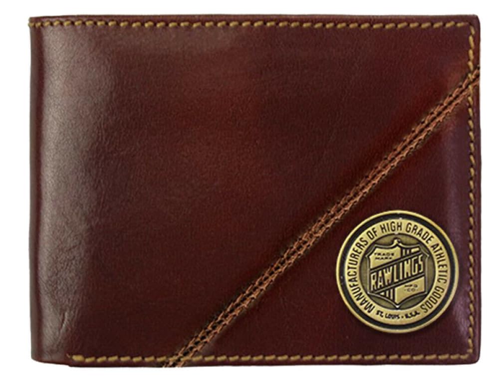 Rawlings | Men's Bifold Wallet Collection | Genuine Leather | Multiple Styles &amp; Colors