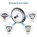 Kitchen Sink Drain Strainer 6 Pack Stainless Steel Sink Stopper, Anti-Clogging Kitchen Sink Drain Basket for Kitchen Sink Strainer Replacement Set