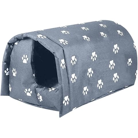 Stray Cat House Outdoor Winter Weatherproof Waterproof Foldable Animal Shelter Home Garden Feral Cats Dogs Tents Cover
