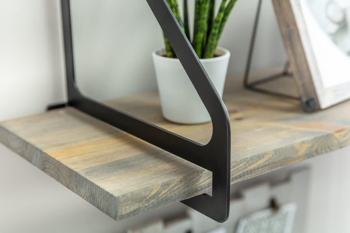 GTV PP-INGRID-20M Ingrid Shelf Brackets, matt Black - Image 3