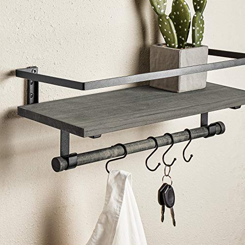 Image of BAYKA 22.5x5.12 Floating Shelves for Wall,Room Decor,Raised Lip,2 Pack