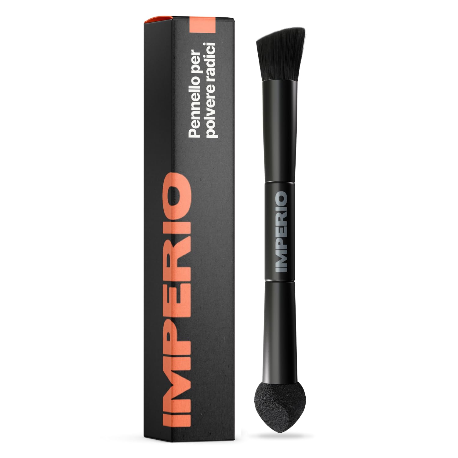 IMPERIO 2in1 pennello per polvere capelli per applicazione precisa e sfumatura di polvere per radici e per ricreare ciocche di capelli (L'Originale)