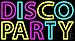 The Sign Store N105-14285 Disco Party 3 Neon Sign44; 20 x 3 x 37 in.