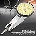 Dial Test Indicator, 0-0.8mm 0.01mm Test Dial Indicator with Dovetail Clamp ans Storage Case, Aluminum Professional Dial for Mechanical Measurement