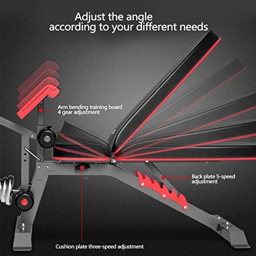 suge Adjustable Weight Bench Foldable Workout Bench for Home Gym Exercises, Perfect Multi-purposed Fitness Bench