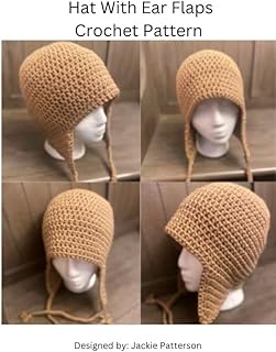 Crochet Hat with Ear Flaps Pattern - Buy now