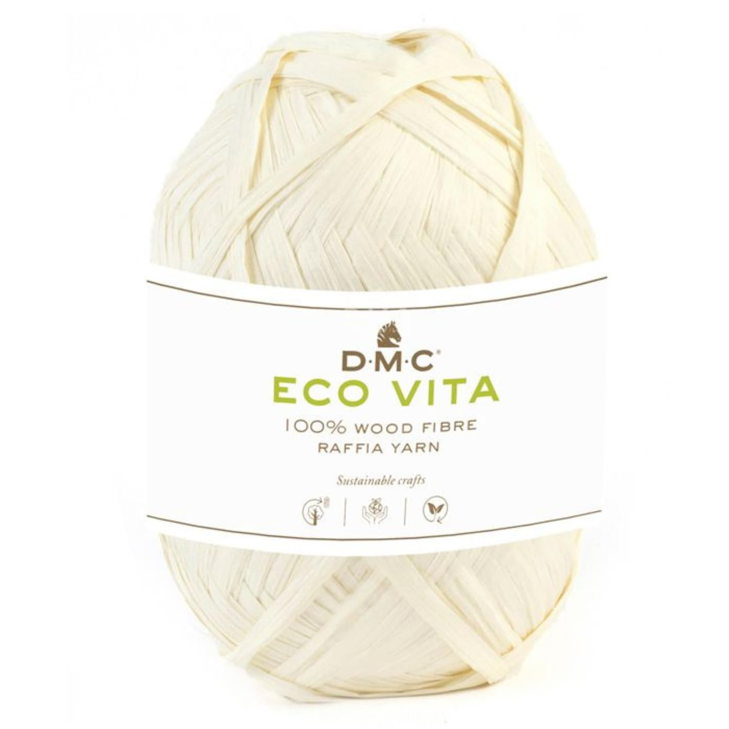 Dmc 31 Natural - Eco Vita Raffia Knitting And Crochet Yarn