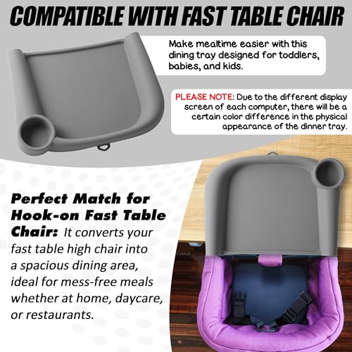 LuQiBabe Baby High Chair Tray Compatible with Stokke Tripp Trapp (V2 and Beyond) and Fast Table Chairs, Smooth Surface, Dishwasher Safe - Thumbnail 7