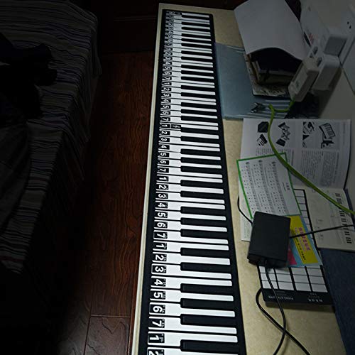 Clavier de Piano Enroulable pour Adultes 26 × 23 × 10, Portable, 88 Touches, Clavier électronique, Piano à Enroulement Manuel, Batterie Li 1100 MAh Intégrée - Les Beatles, Paul McCartney, John Lennon, RIngo Starr, George Harrison Clavier de Piano Enroulable pour Adultes 26 × 23 × 10, Portable, 88 Touches, Clavier électronique, Piano à Enroulement Manuel, Batterie Li 1100 MAh Intégrée – Image 3