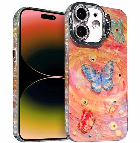 Coque de téléphone TPU iPhone 16 protection antichoc transparente fleurie