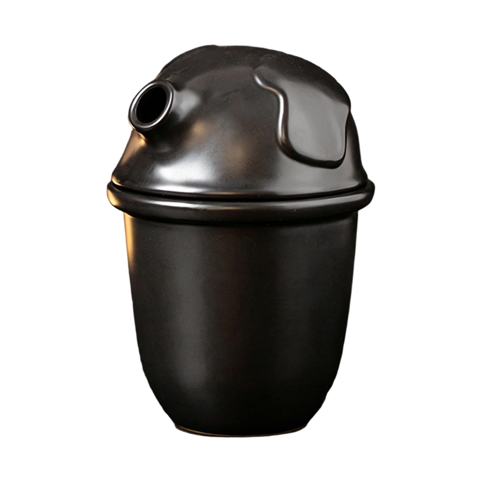 Buxuaaaa Ceramic Drinking Mug with Special Straw Insertion Hole Beverage Cup Espresso Drinkware Gifts for Coffee Enthusiasts