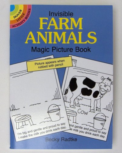 Invisible Farm Animals Magic Picture Book (Dover Little Activity Books)