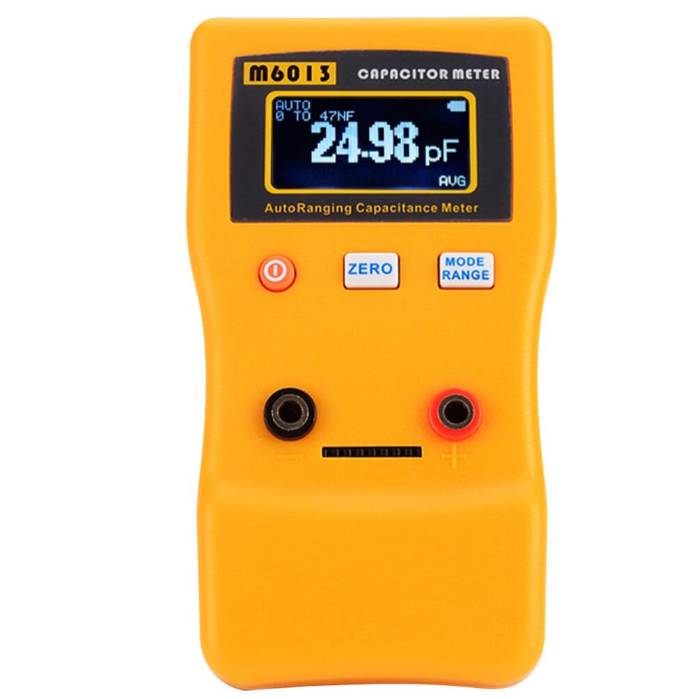 Angoily Capacitor Tester Auto-ranging Digital Capacitor for Accurate Measurements Portable Testing Tool for Electronic Hobbyists and Professionals