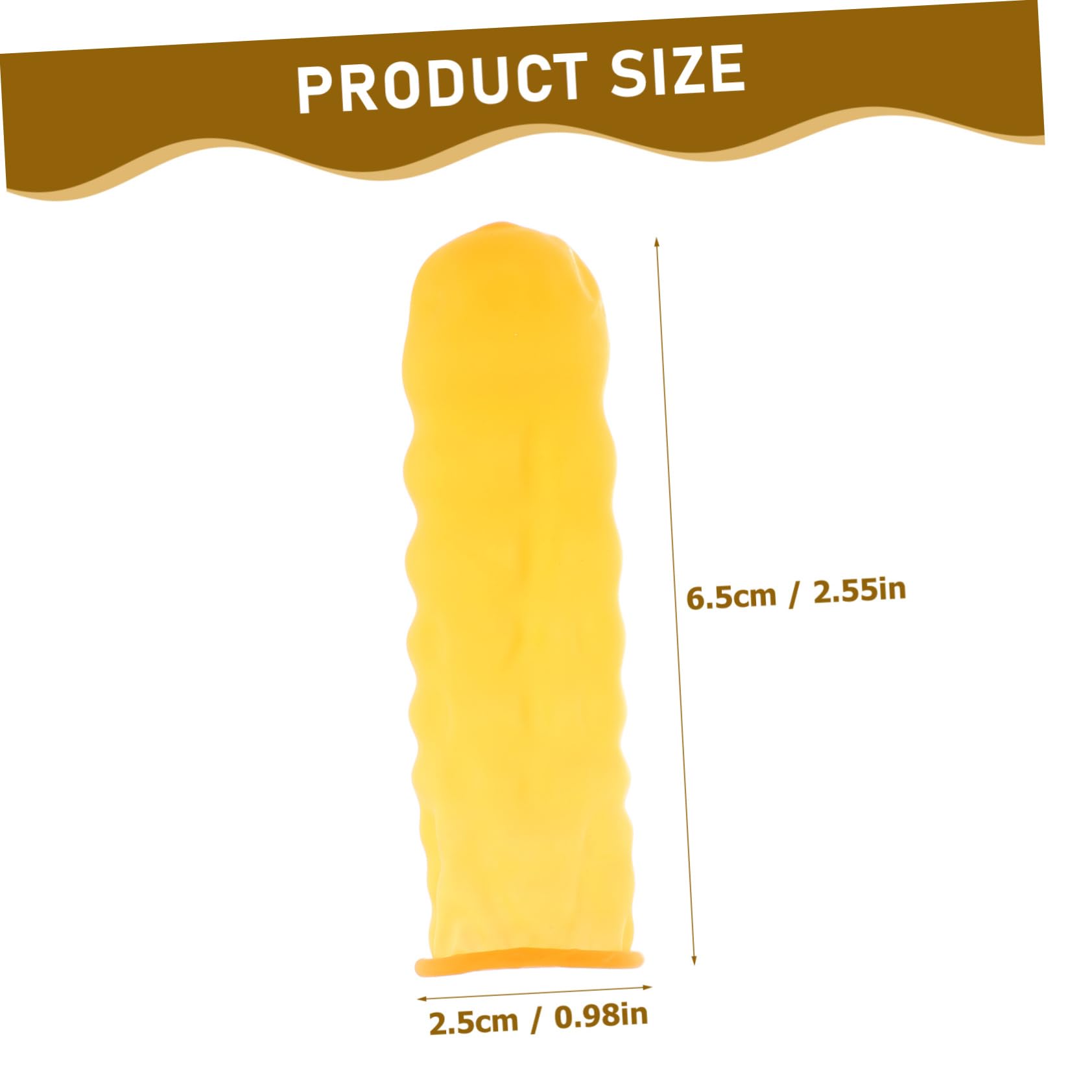 Holibanna Latex Finger Protectors 100pcs Large Size Yellow for Household Industrial Safety