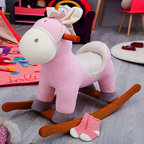 KIKIRon-Toys Schaukeltier Baby-Schaukelpferd-Kind-Fahrt auf Spielzeug -Kind Reitspielzeug - Reitpferd for 1-3 Jährige… – Bild 3