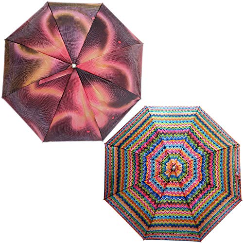 RAINPOPSON 2 Fold Printed Umbrella Big Size Umbrella for Women & Men UV