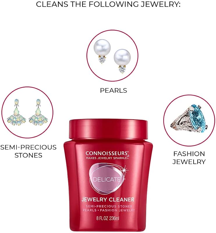 Connoisseurs Delicate ékszertisztító gyöngy, opál és jelmez ékszerhez 236ml