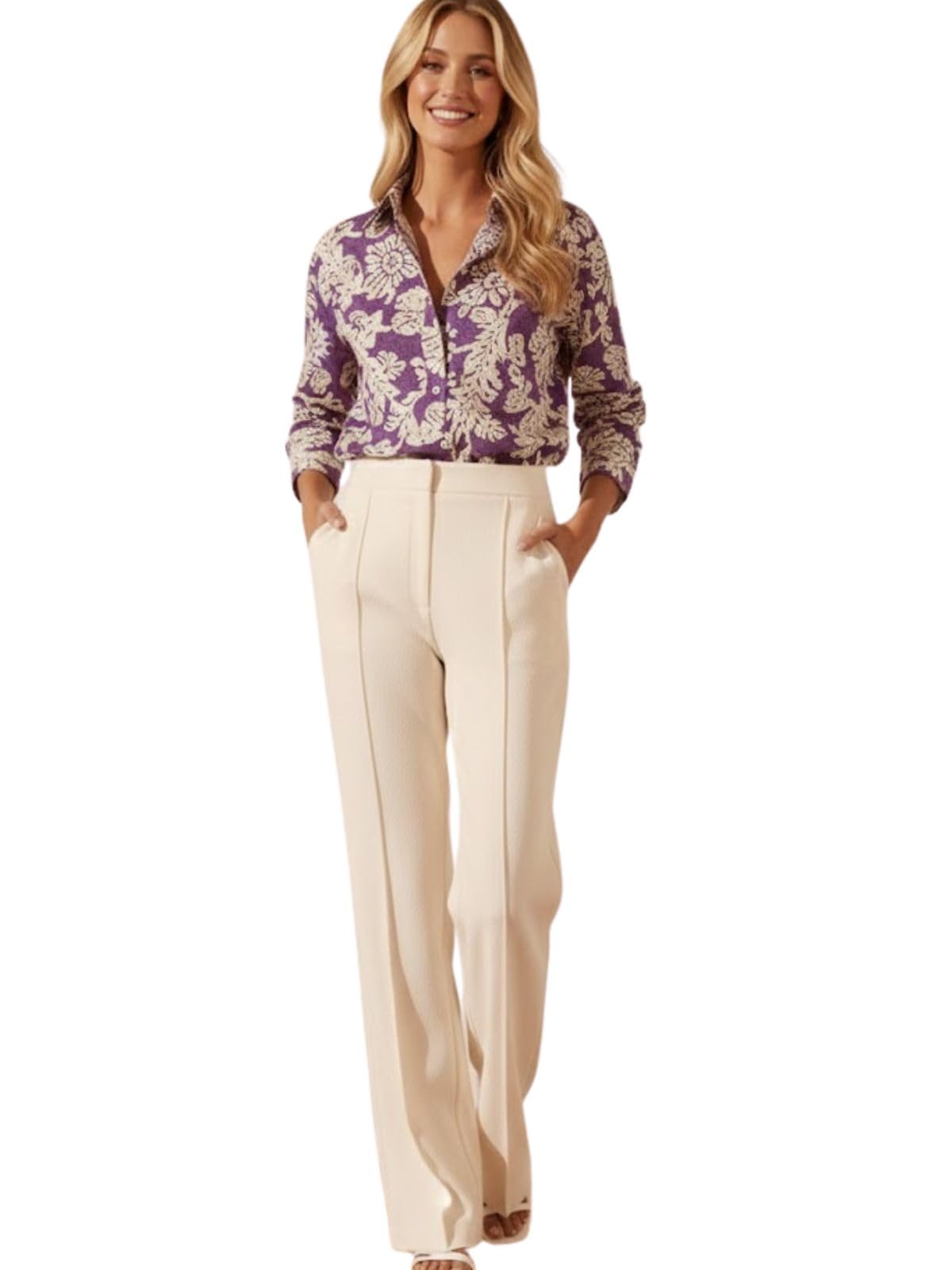 Leriya Fashion Women Rayon Shirts Korean Style Long Sleeve Oversized Button Down | Workwear Top for Office & Casual Wear