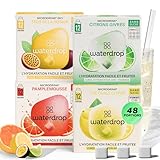 waterdrop® Microdrink Coffret Fruits Tropicaux – 48 Pastilles Hydratantes, Eau Aromatis...