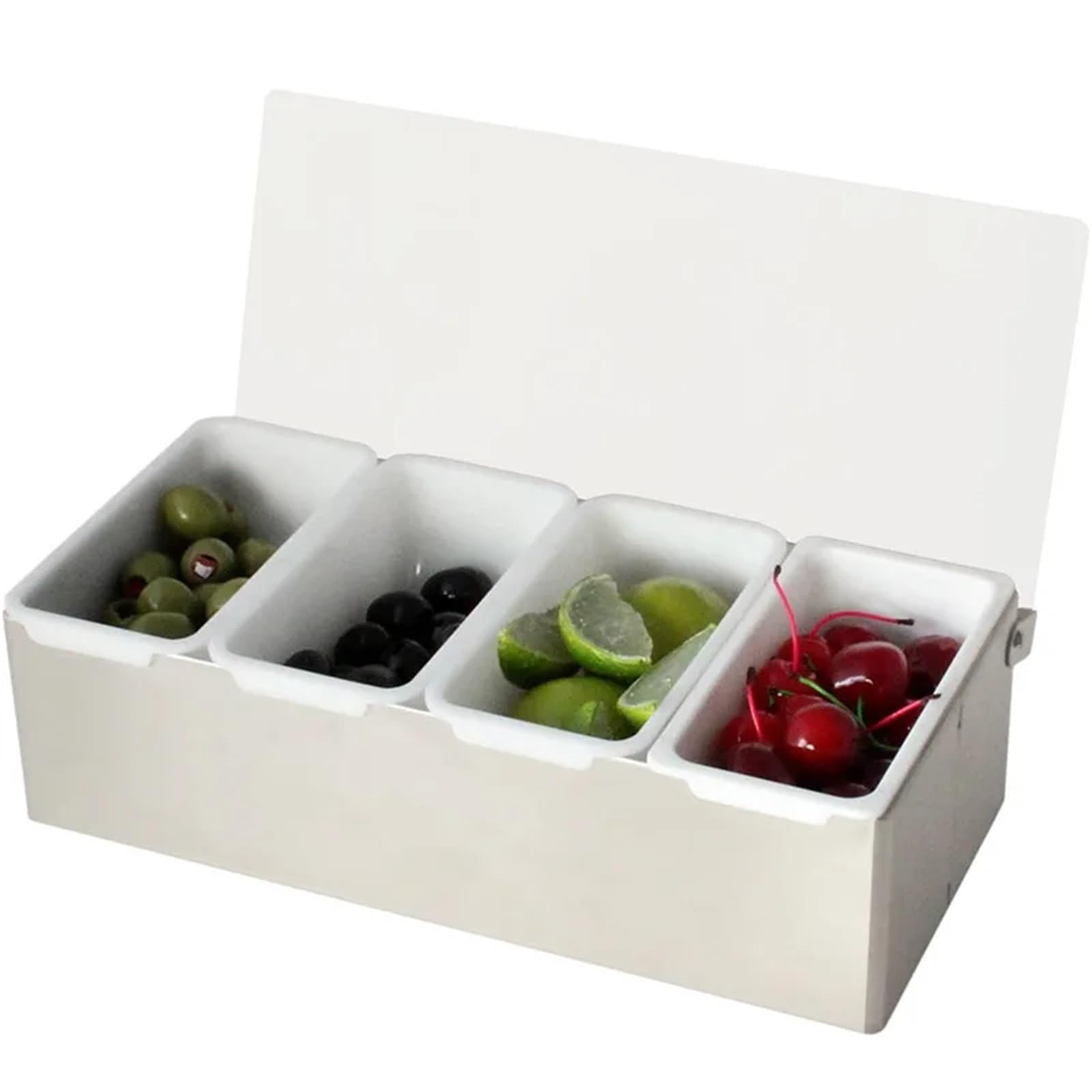 Dispensador de condimentos acero inoxidable con 6 compartimentos(4 Compartments)