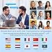 AI Translation Earbuds Real Time Voice Translator Device with Audio & Video Calls, 164 Languages, Bluetooth 5.4 Translator Earbuds with APP, Instant Language Translator for Travel Business Translation