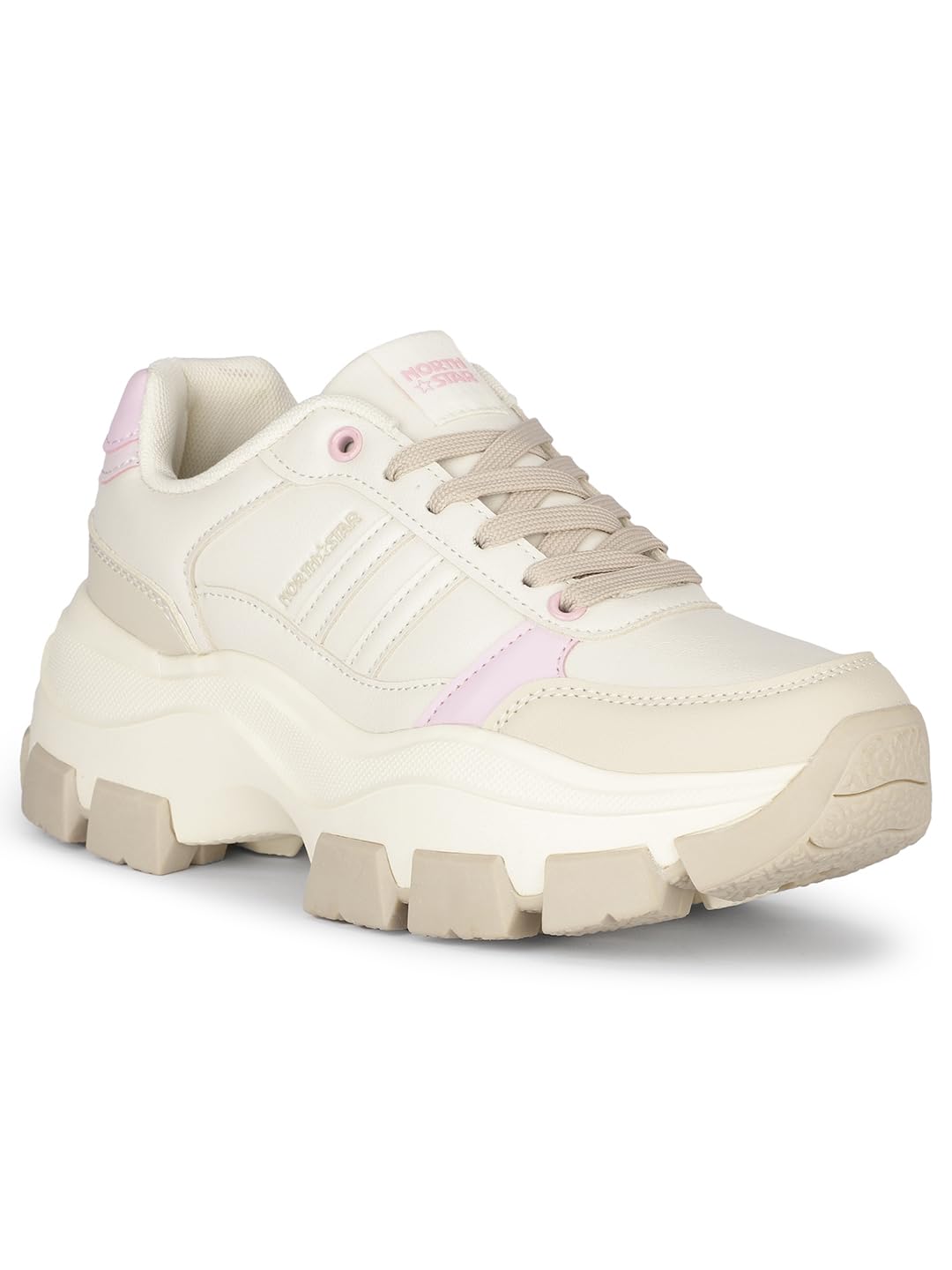 North Star Womens Boor Sneakers (5518043_Beige_4 UK) (B0CWLNMSSY) Amazon Price History, Amazon Price Tracker