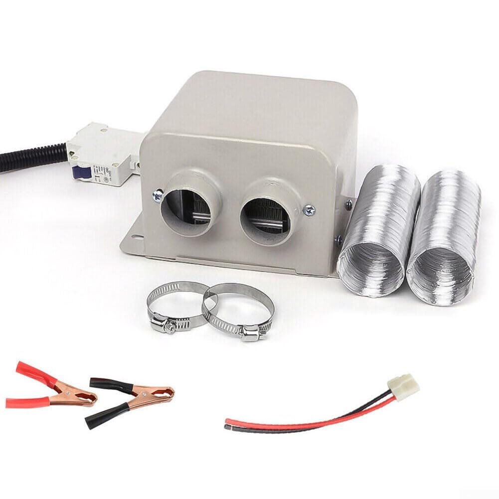 Schnellheizung, Auto-Heizlüfter, Entnebel, tragbar, elektrisch, 12 V 24 V, starkes Metallmaterial, effizientes Design (12 V 600 W)