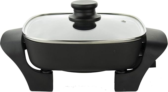 Sartén Eléctrico Antiadherente 600W con Tapa de Vidrio miniatura 4