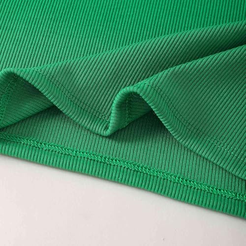 Image of OPAWO Toddler Long Sleeve Shirt Girl Ruffle Sleeve Ribbed Tops Tees Blouses