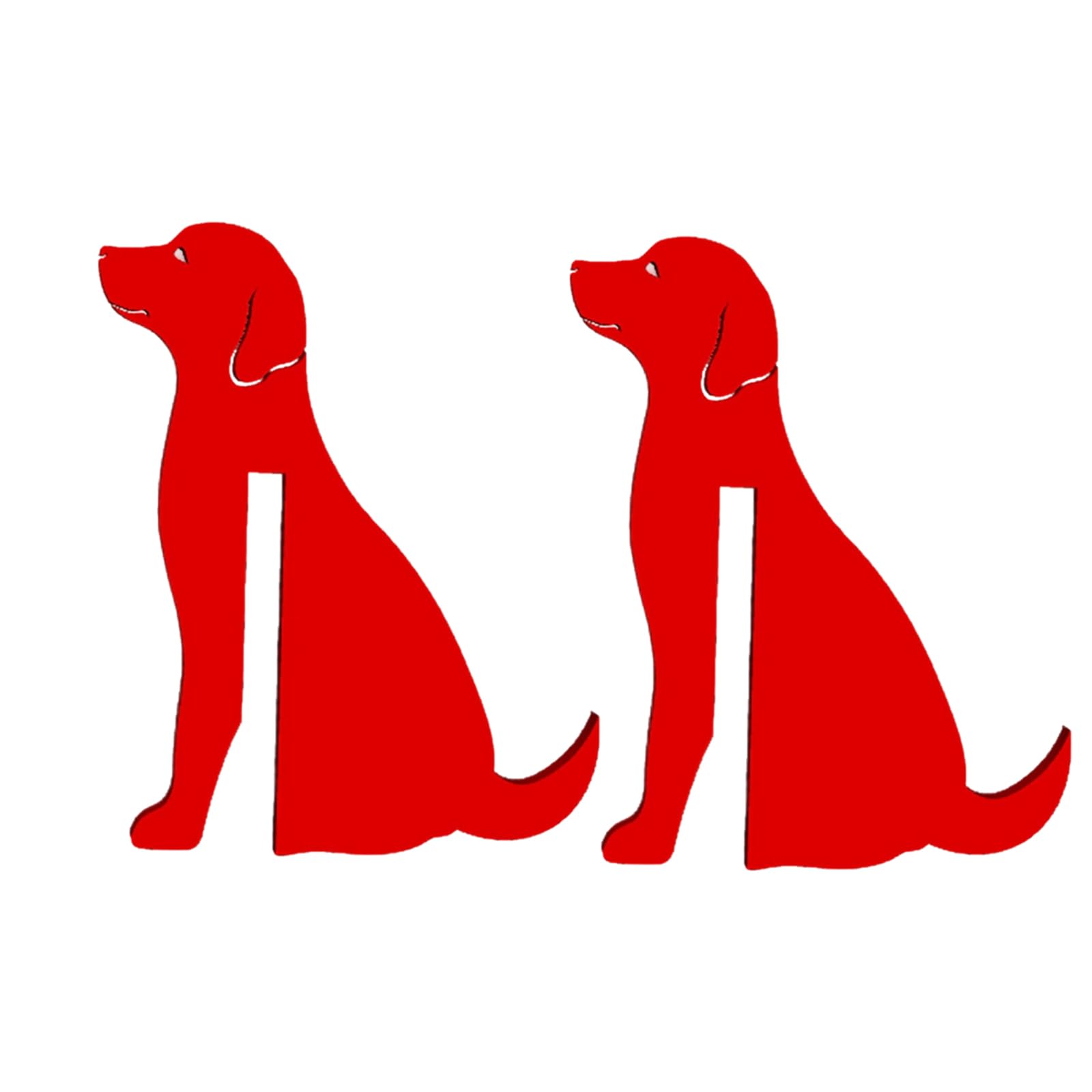 Kaeltsyn Red Polylactic Acid Door Mount Hook Featuring Lovely Pets Design Slip Proof Door Hanger