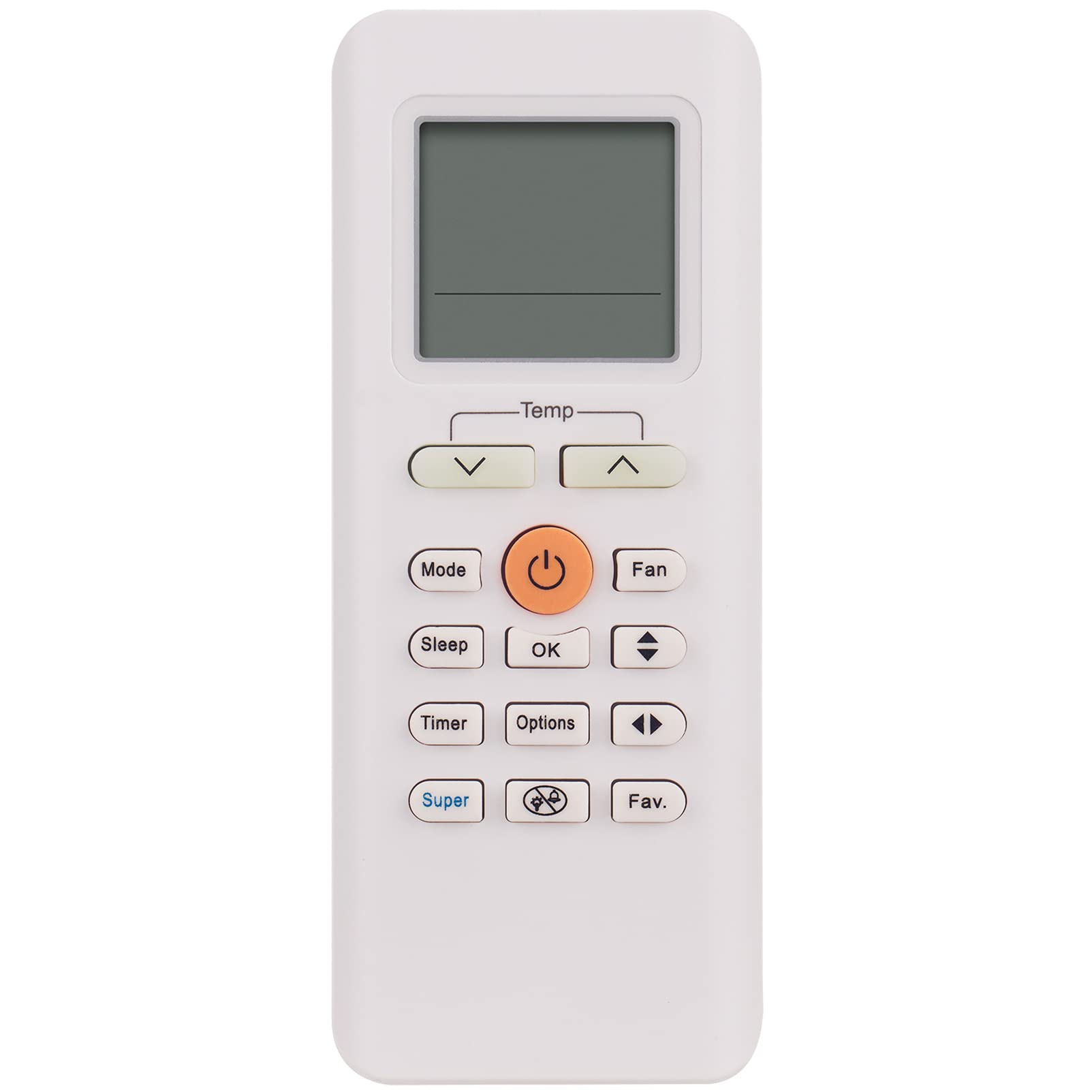 RG70A/BGEF - Mando a distancia de repuesto adecuado para control remoto de aire acondicionado MIDEA Blanc RG70E/BGEF RG70C/BGEF RG70E1/BGEF RG70C1/BGEF RG70C RG70E2/BGEF RG70E2/BGEFU1 RG70E3/BGEF