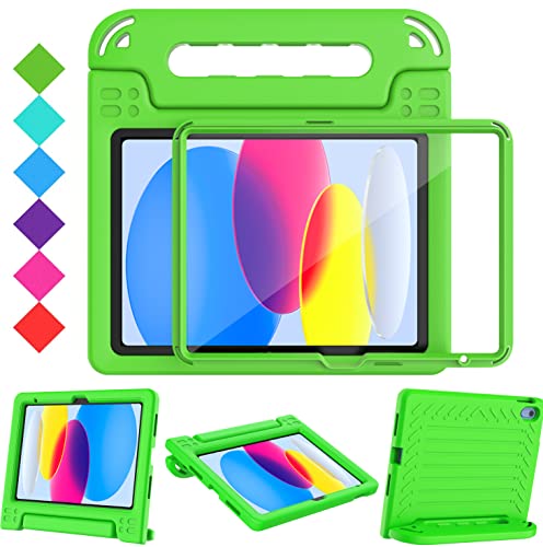 Surom Kids Case for iPad (A16) 11th Generation 11 inch 2025/10th Generation 10.9 inch 2022, with Built-in Screen Protector