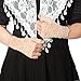 obmwang 2 Pairs Women's Lace Gloves Fingerless Floral Gloves for Bridal Prom Wedding Party Costume Accessories