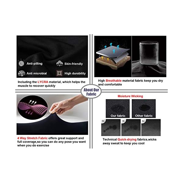 TYUIO High Waist Gym Fitness Running Shorts Above Knee Pockets for Yoga Workout Bike Grey XL