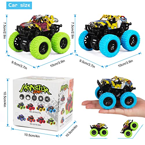 Monster Truck Toy Friction Car for Kid Toddler 360° Rotating (2 Pack) by M SANMERSEN - Used condition - Image 8
